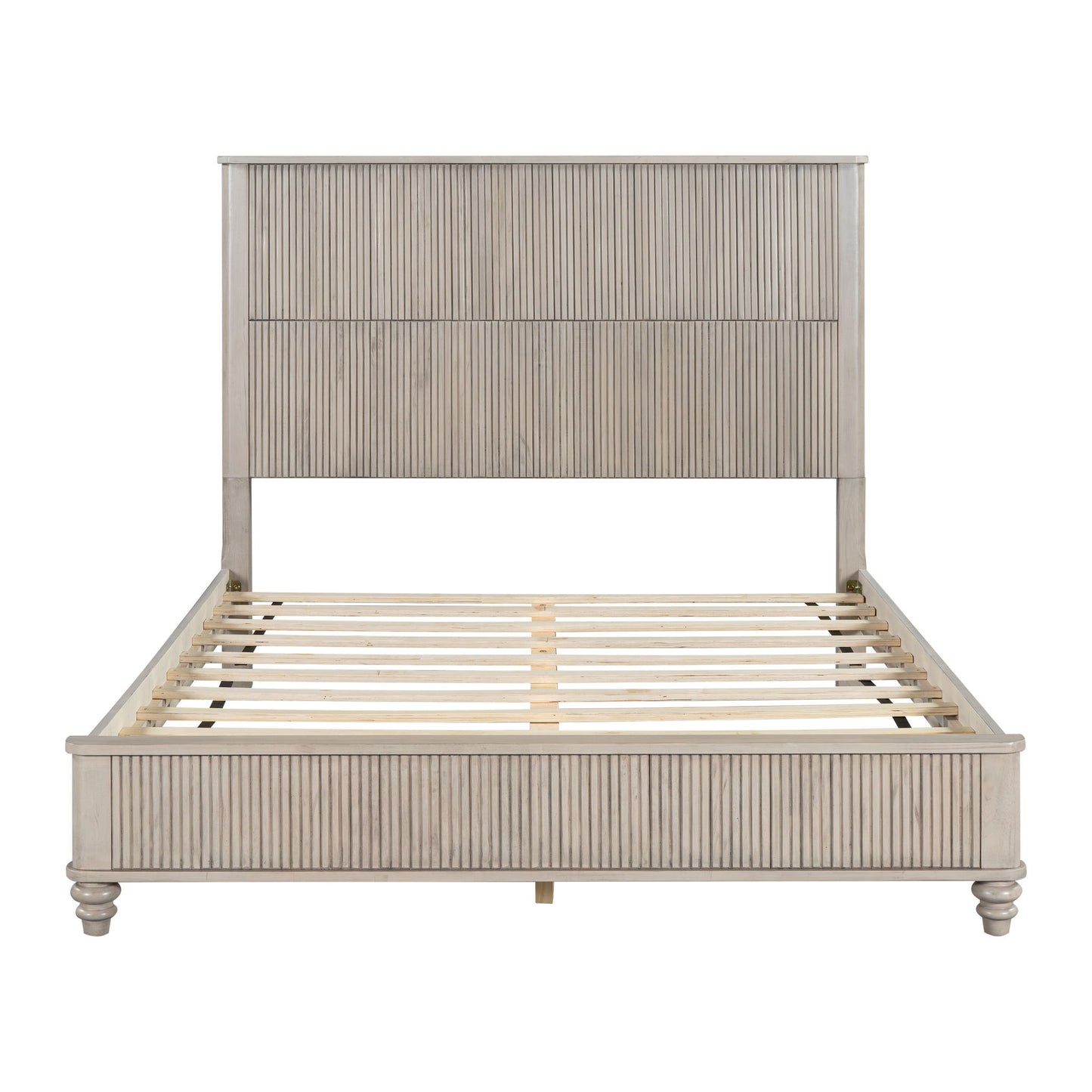 Platform Bed Frame With Tall Headboard