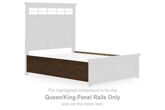 Taffenbrook - Queen/King Panel Rails - Medium Brown