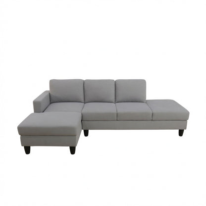 L - Shaped Sectional Sofa With Chaise & Ottoman