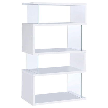 Elias - 4 Shelf Bookshelf With Zigzag Design
