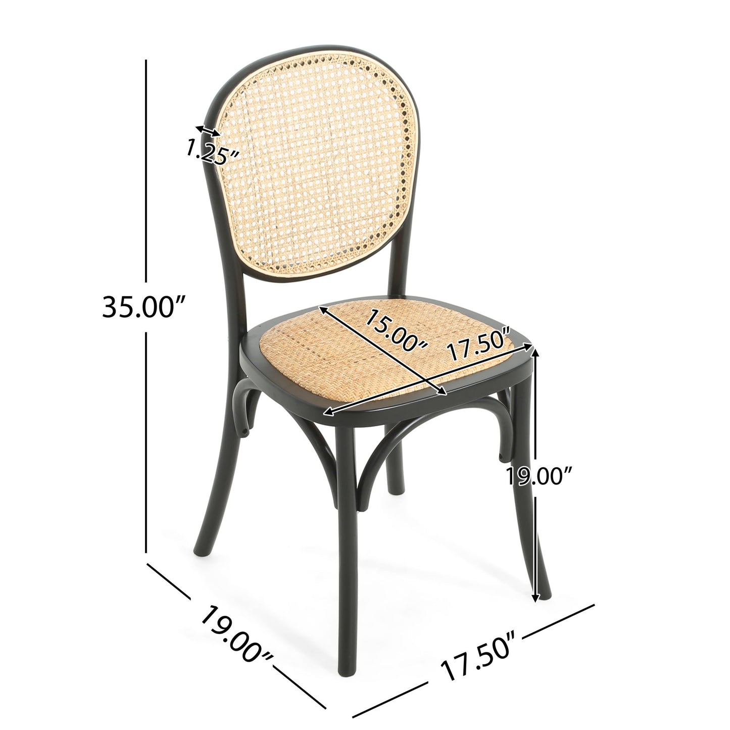 Vintage Style Dining Chairs (Set of 2)