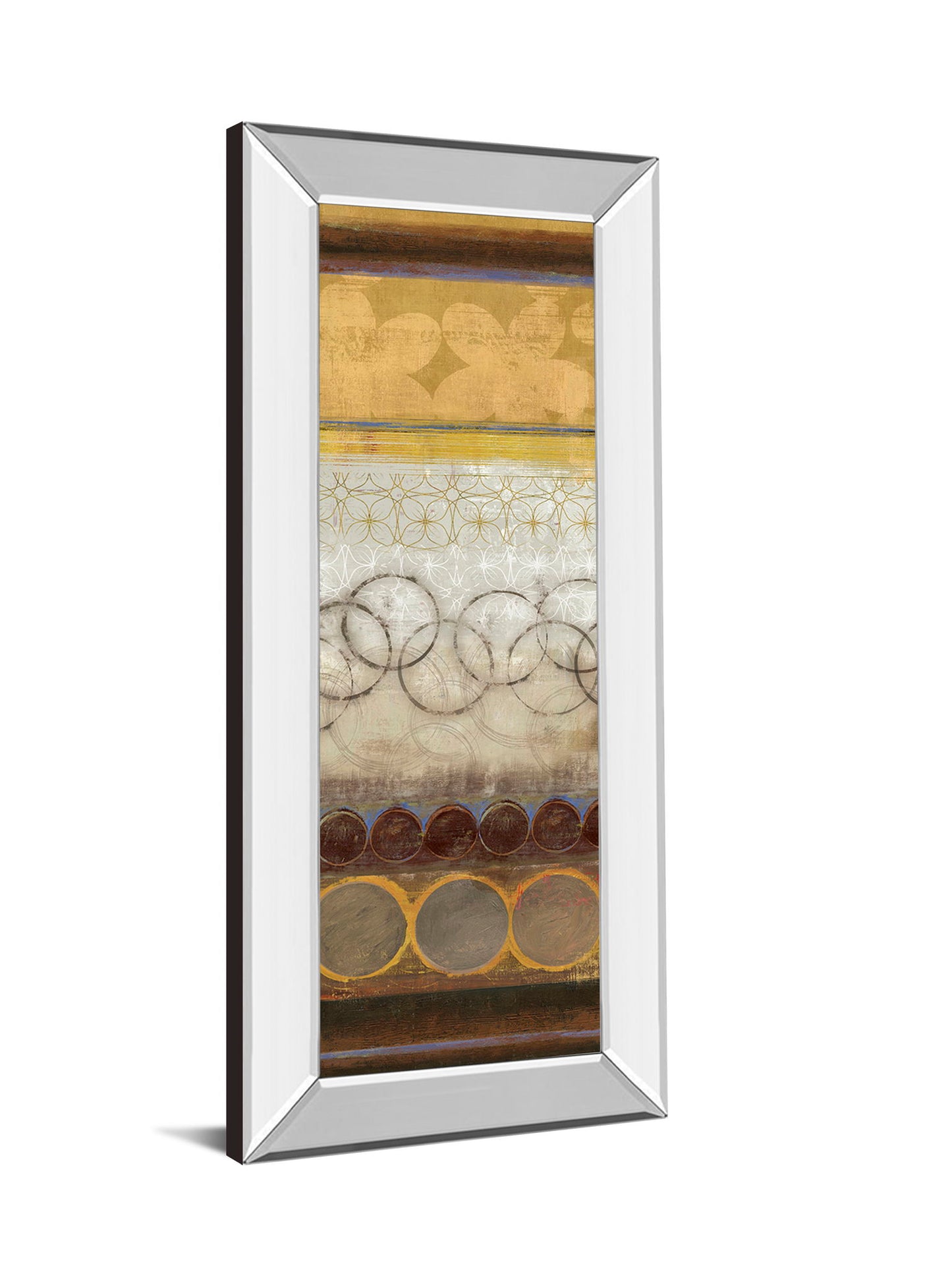 Mellow I By Allison Pearce - Mirror Framed Print Wall Art - Yellow