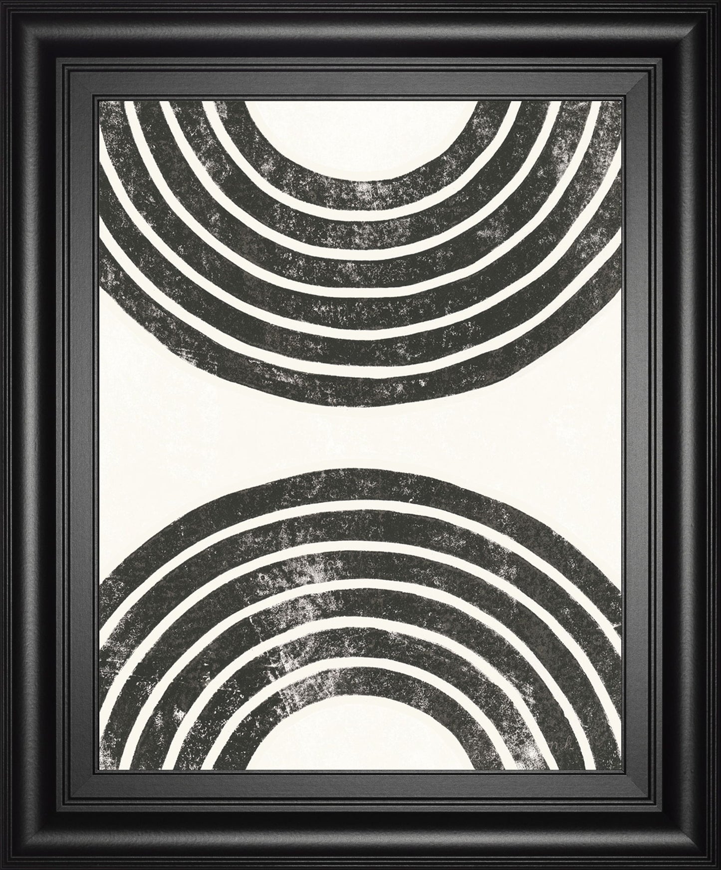 Over The Rainbow BW I By Moira Hershey - Framed Print Wall Art - Black