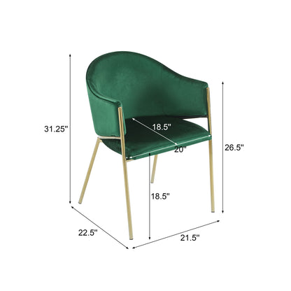 Modern Upholstered Dining Chair With Frame And