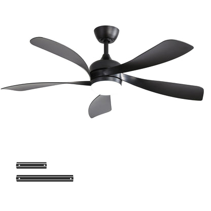 45" Ceiling Fan With DC Motor Smart App Control Quiet Reversible Operation Dimmable Lighting And Timer