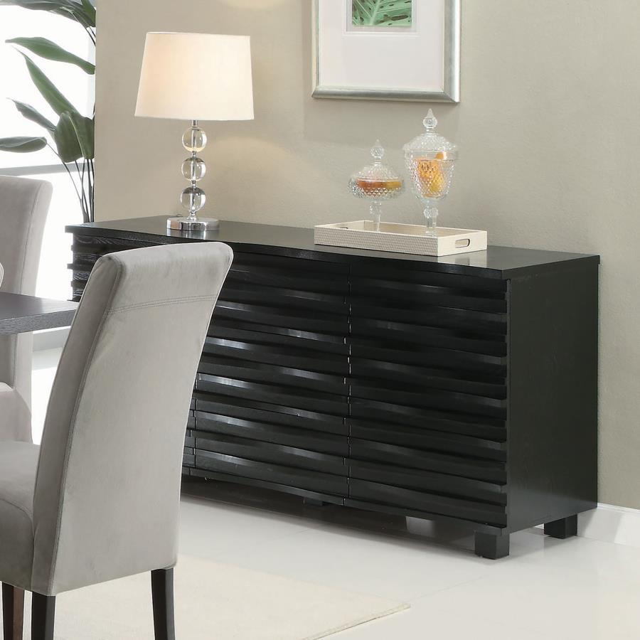 Stanton - 3-Drawer Sideboard Buffet Storage Cabinet - Black