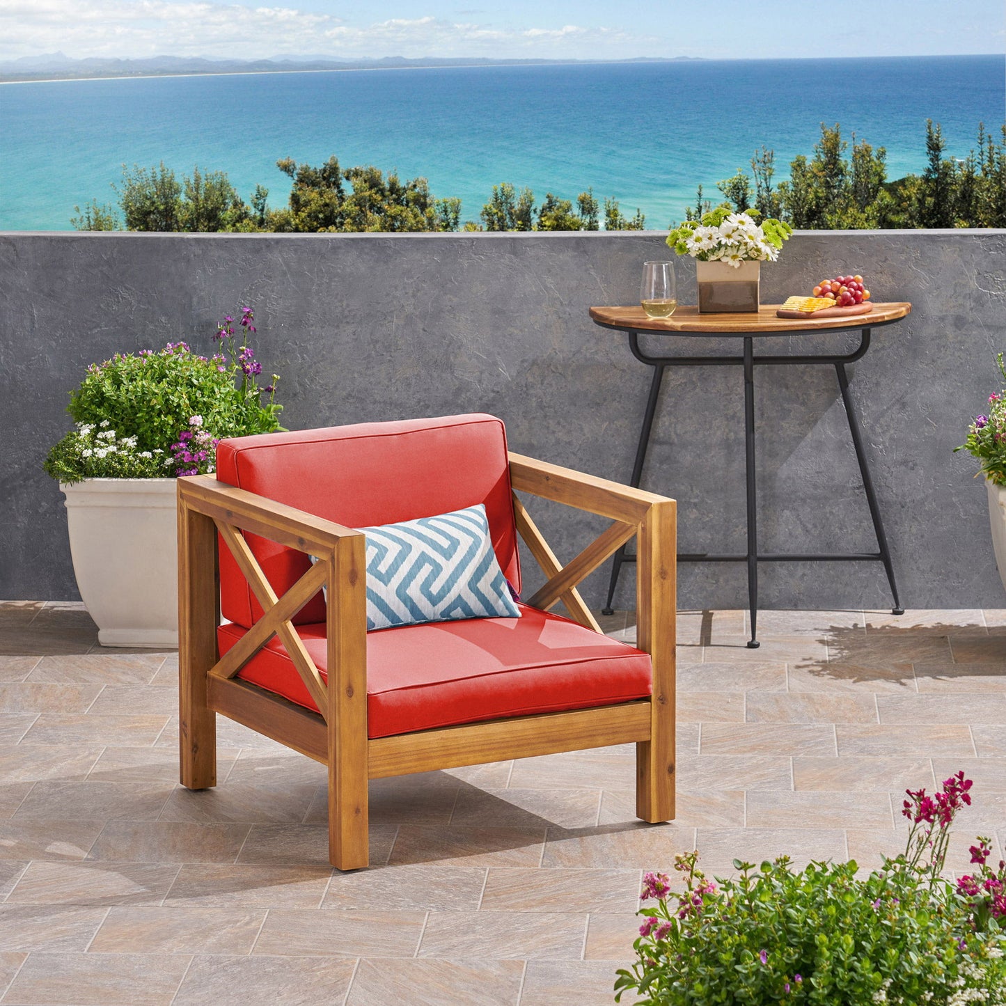 Brava - Mid - Century Modern Club Chair With Water Resistant Cushions