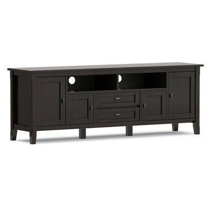 Warm Shaker - TV Media Stand - Hickory Brown