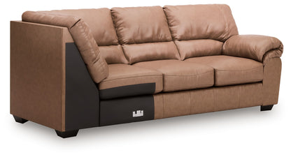 WillowBend - RAF Sofa With Corner Wedge - Caramel
