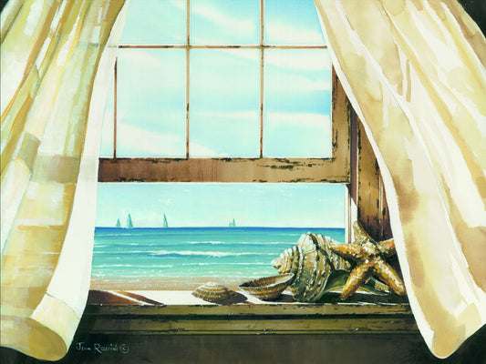 Small - Beach Treasures By John Rossini - Light Blue