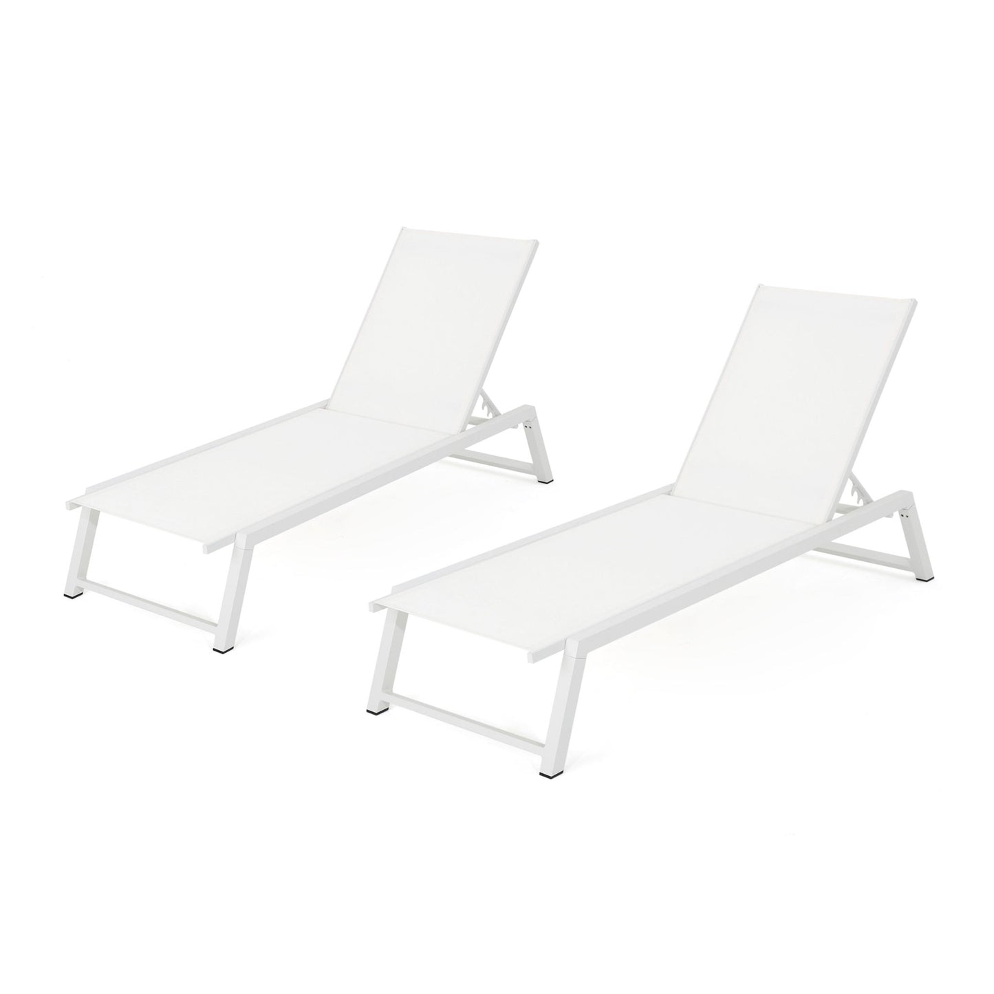 Myers - Modern Chaise Lounge Set With Adjustable Back