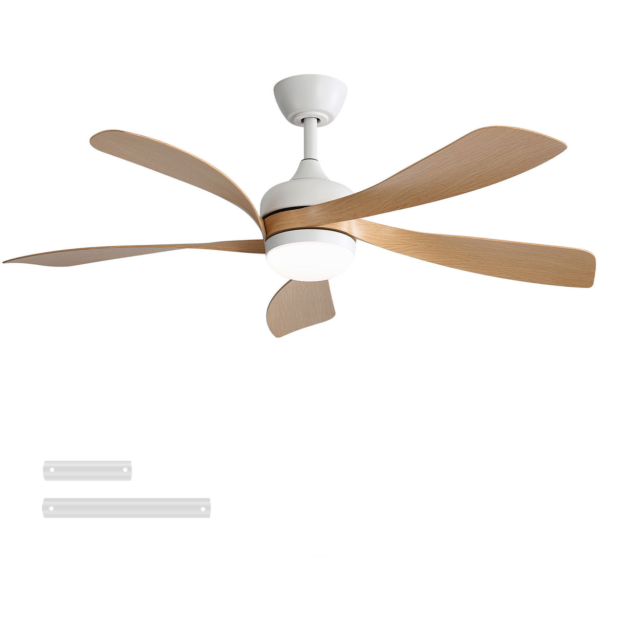 45" Ceiling Fan With DC Motor Smart App Control Quiet Reversible Operation Dimmable Lighting And Timer