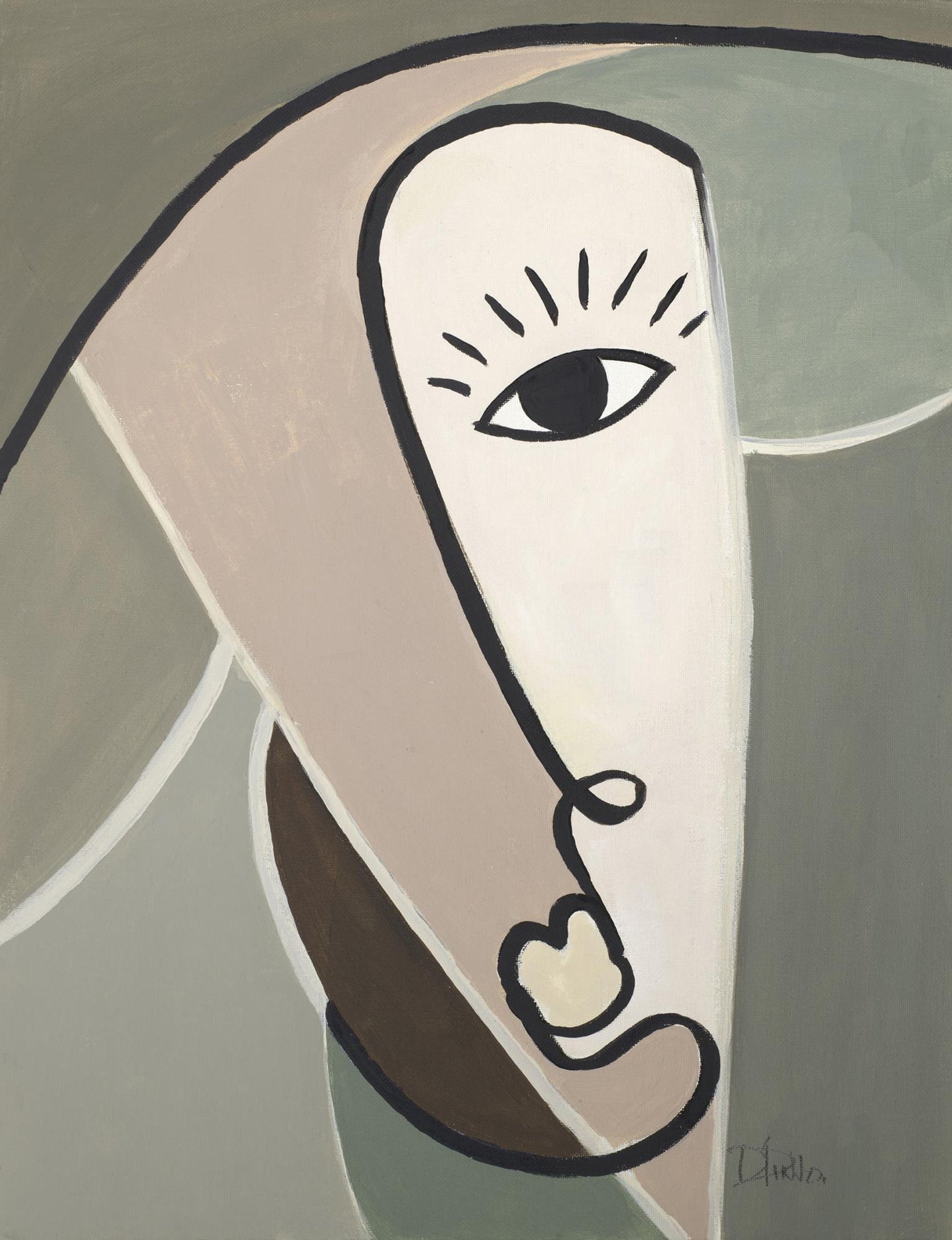 Boho Art II By Patricia Pinto (Framed Small) - Beige