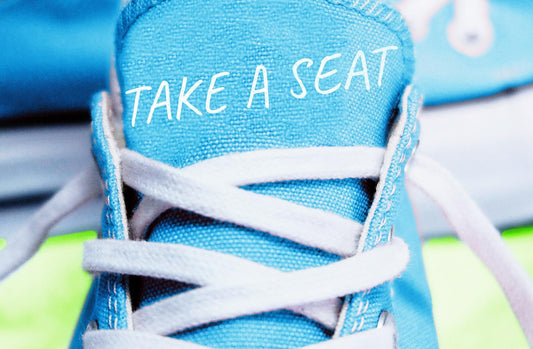 Take A Seat (Framed Small) - Light Blue