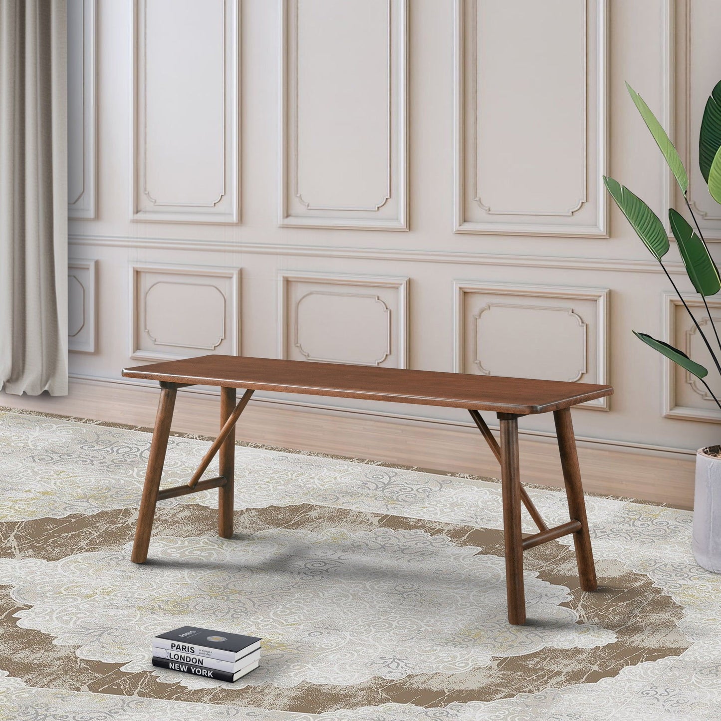 Molly - Bench - Walnut Brown