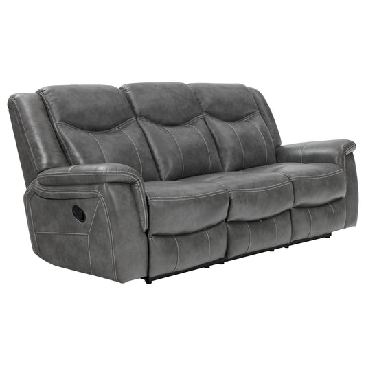 Hudson - Motion Sofa Pillow Top Arms Reclining Comfort - Gray