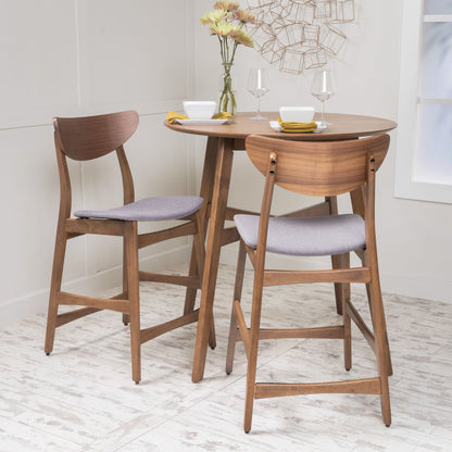 Elegant Counter Height Chair With Cushioned Seat