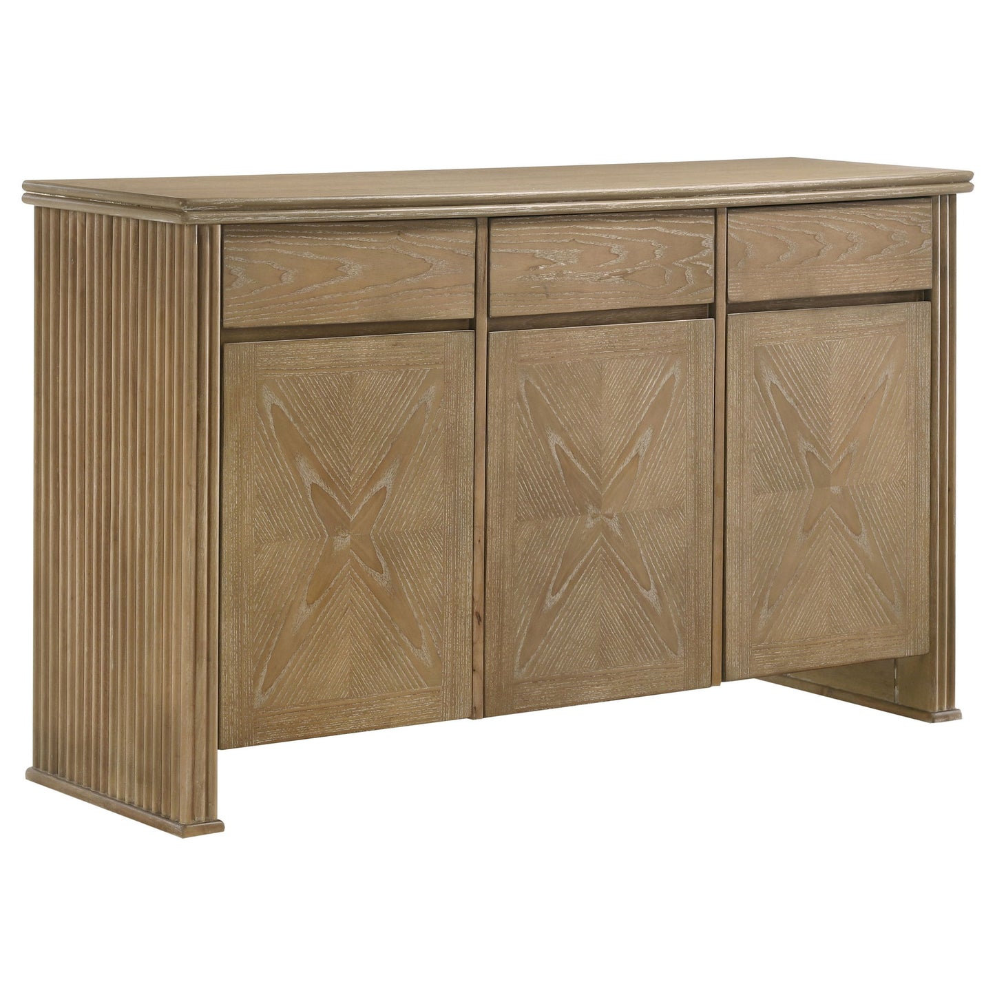 Dreydon - 3 Door Sideboard Server - Light Brown