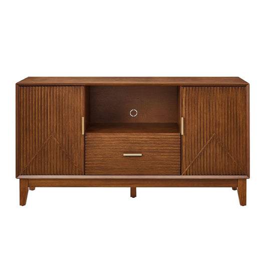 TV Stand With Drawer And Cabinets - Brown