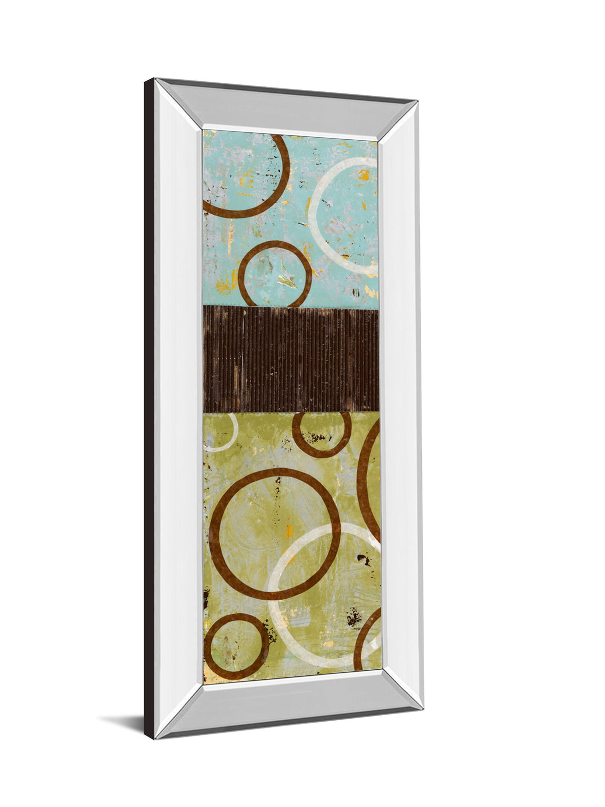 Sun Flower I By Natalie Avondet - Mirror Framed Print Wall Art - Beige