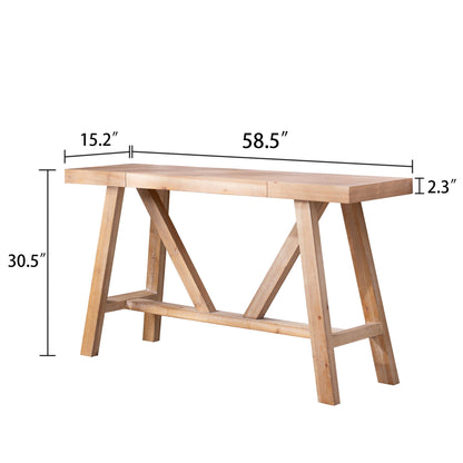 A-Frame Console Table - Natural