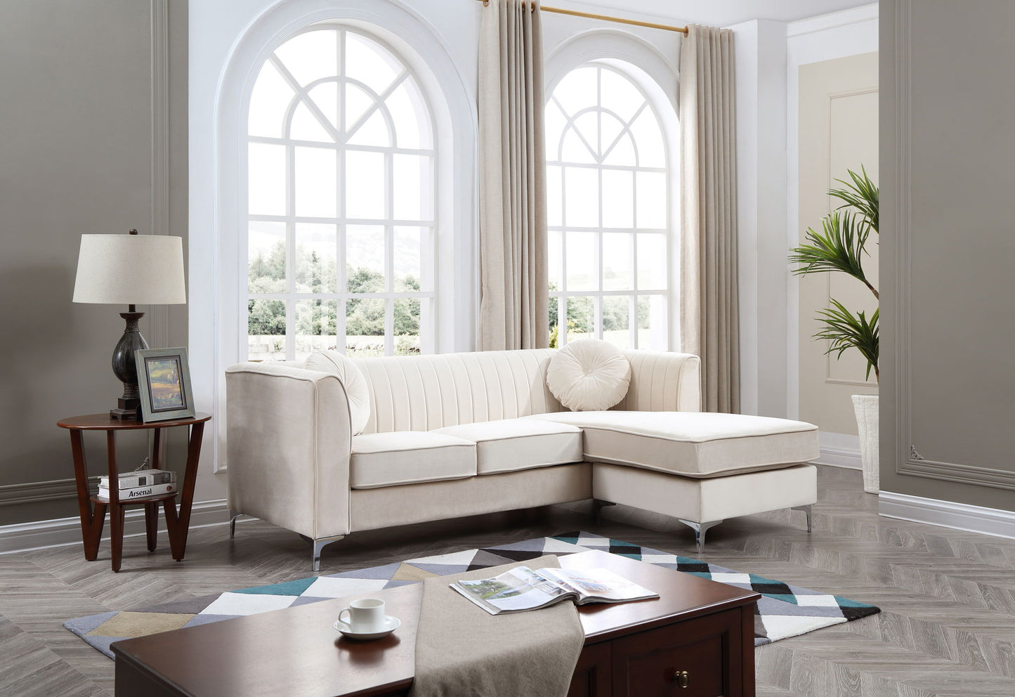 Delray - Micro Suede Sofa Chaise