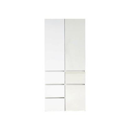 Elise - Modular Closet System With Mirror, Customizable Storage Solution - White