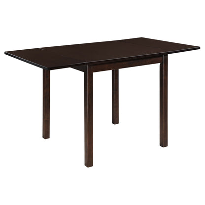 Vanetta - 3 Piece Dining Set With Drop Leaf Table And Chairs - Cappuccino