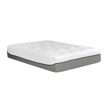 13" Ultra Plush Gel Memory Foam Mattress For Bed With Double Layered Jacquard Cover - Gray / White - King