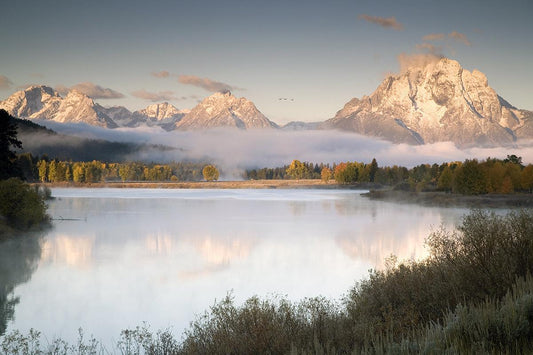 Snake River Fog By Danita Delimont (Framed) (Small) - Gray
