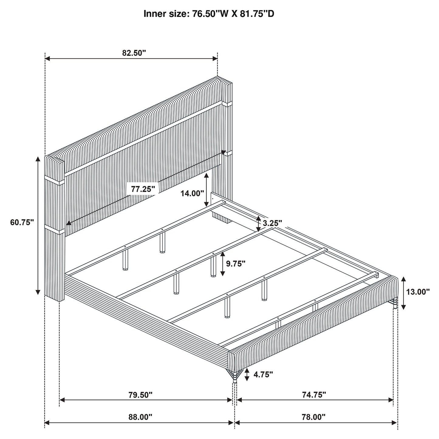 Malcolm - Bedroom Set With Wingback Design