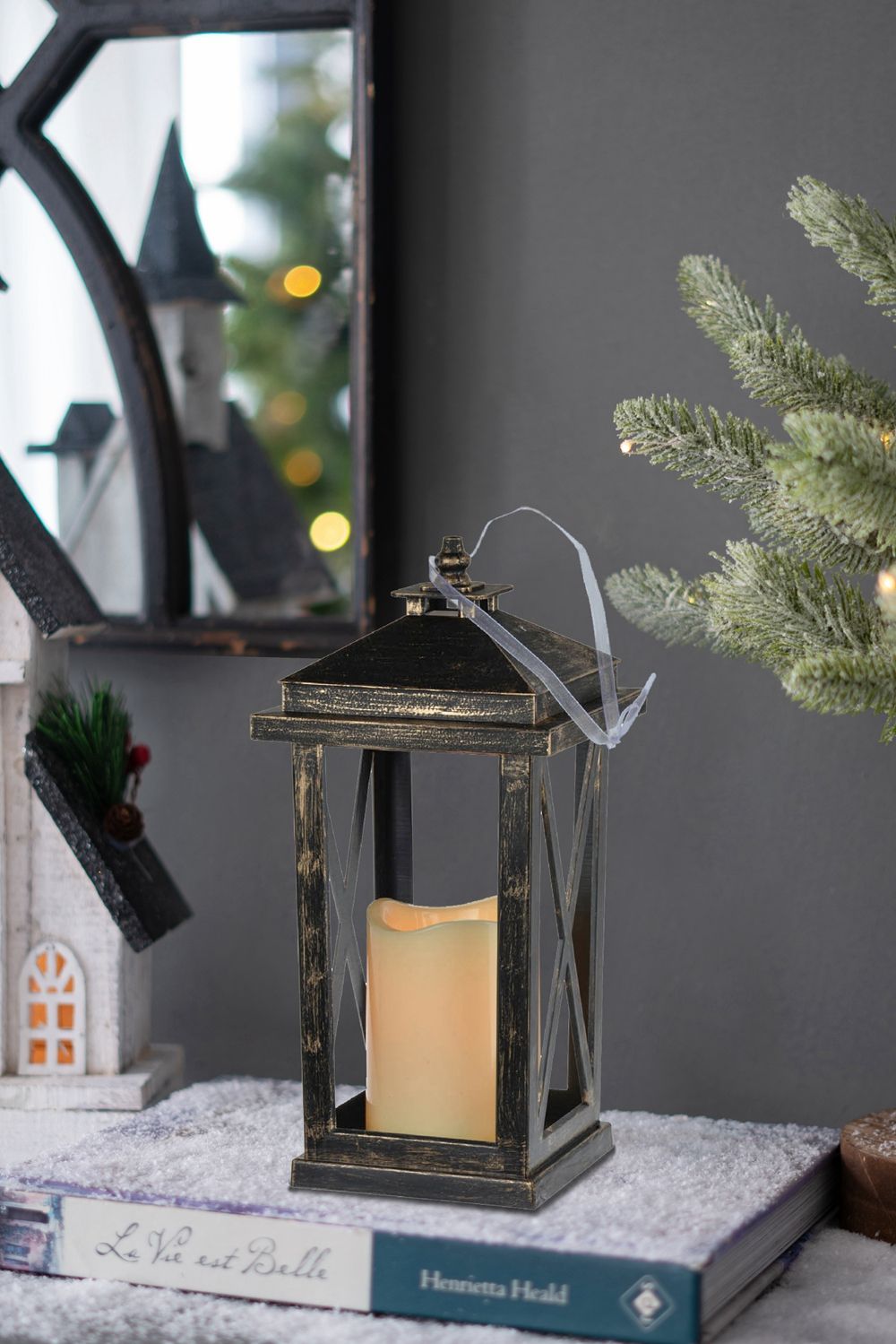 Menifee - Lantern With Led Candle (Set of 2)