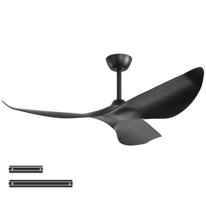 38" Ceiling Fan Without Light With DC Motor And Remote Control