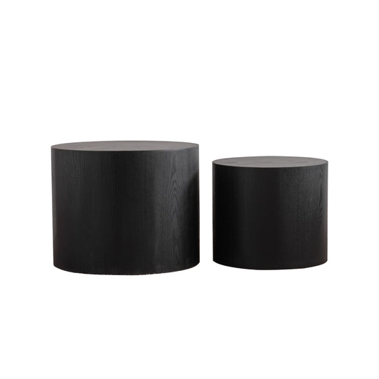 Round Nesting Coffee Table For Small Space (Set of 2)