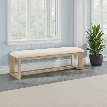Backless Upholstered Dining Bench