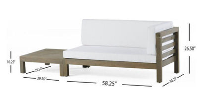 Oana - Corner Bench And Coffee Table