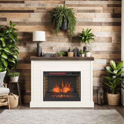 48" Fireplace With Mantel