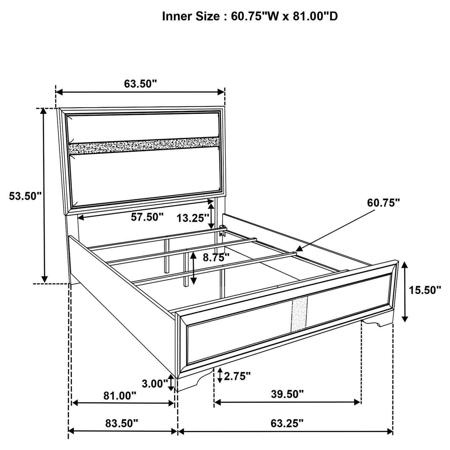Annie - Panel Bed