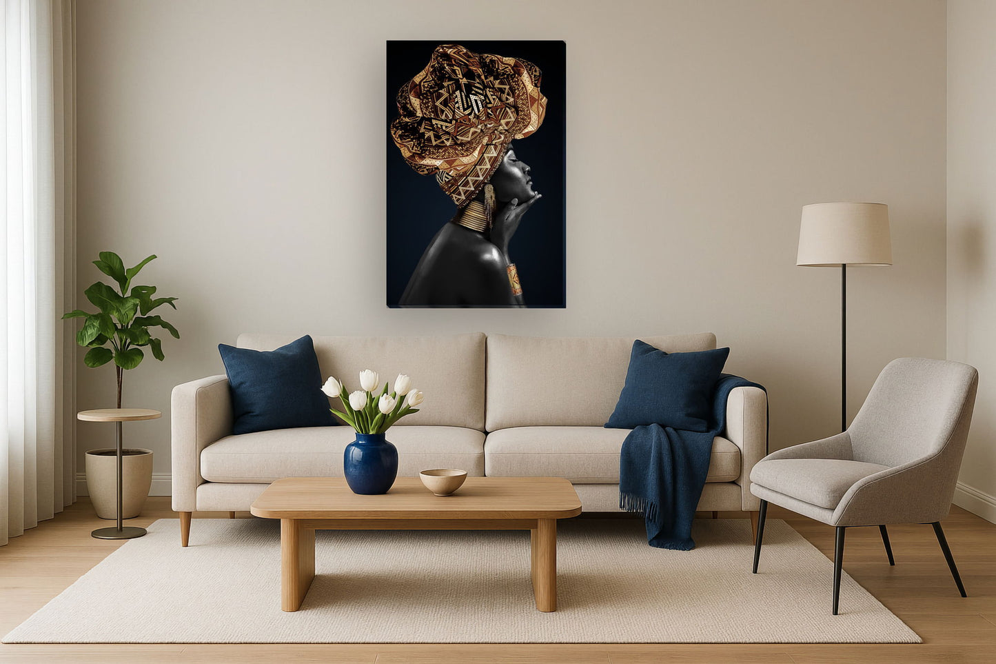 Majestic Sunrise Print - 32" x 48" Framed Wall Art - Black