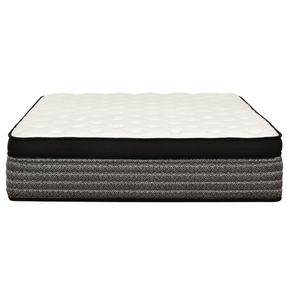 16" Premium Hybrid Mattress In A Box Plush Gel Memory Foam Top With Cooling Technology - Gray / White - Queen