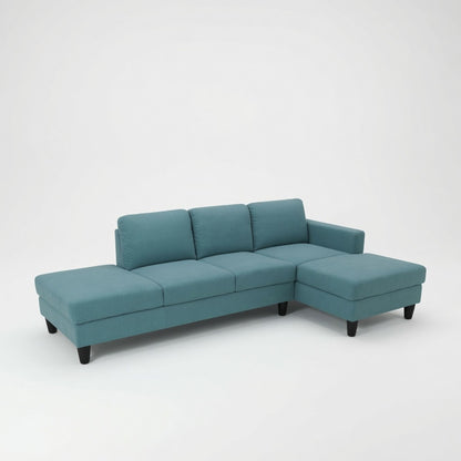 L - Shaped Sectional Sofa With Chaise & Ottoman