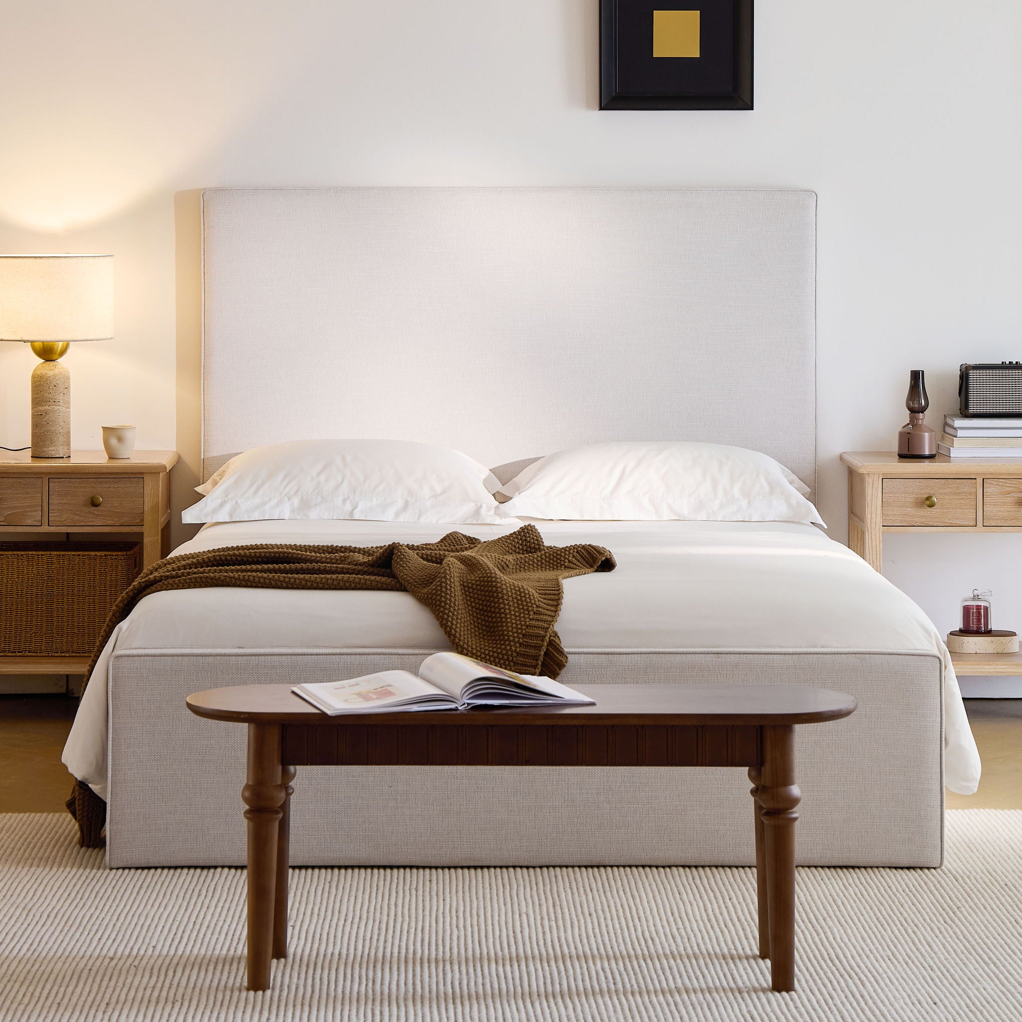 VIP Furniture Lucas Headboard Upholstered Bed - Thumbnail 4
