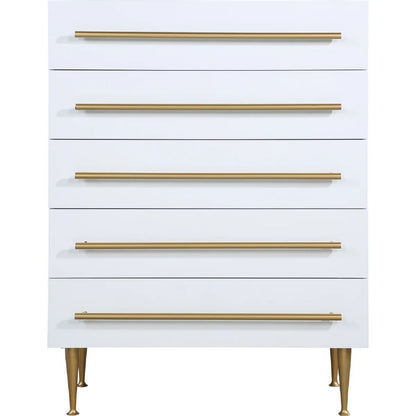 Contemporary 5 Drawer Chest For Bedroom
