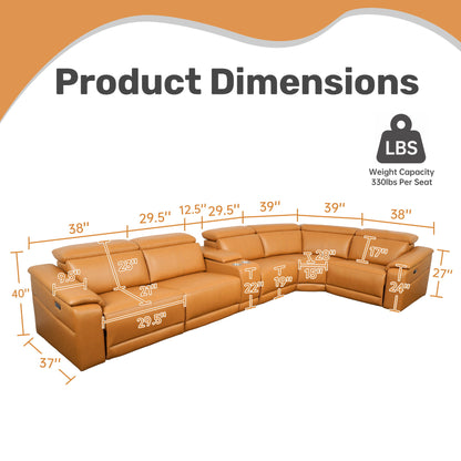 Modular Sofa Set With 2 Cup Holders, Sectional Living Room Furniture