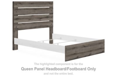 Graystorm - Queen Panel Headboard/Footboard - Brown Gray
