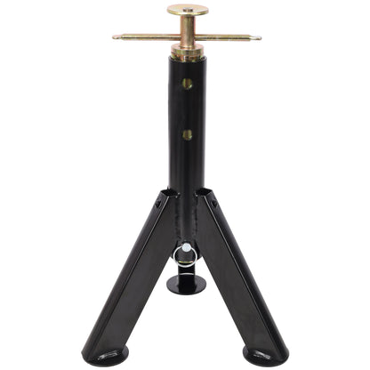 RV Adjustable Telescoping Stabilizer Jack Stand Supports Stabilizer, 16" To 30" (Set of 2) - Black