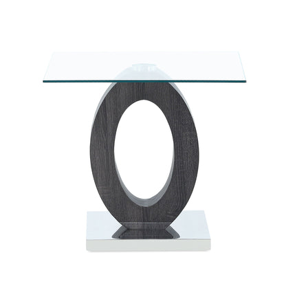 End Table - Brown White