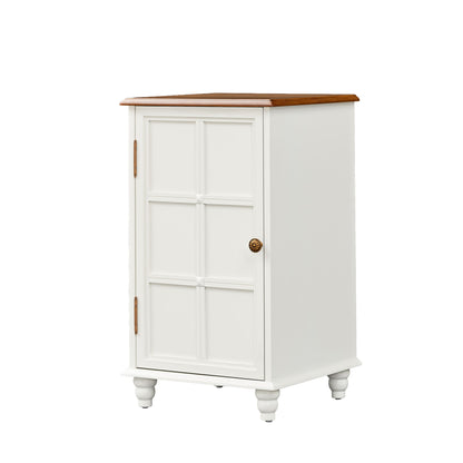 Floor Cabinet With Adjustable Shelf, Storage For Entryway