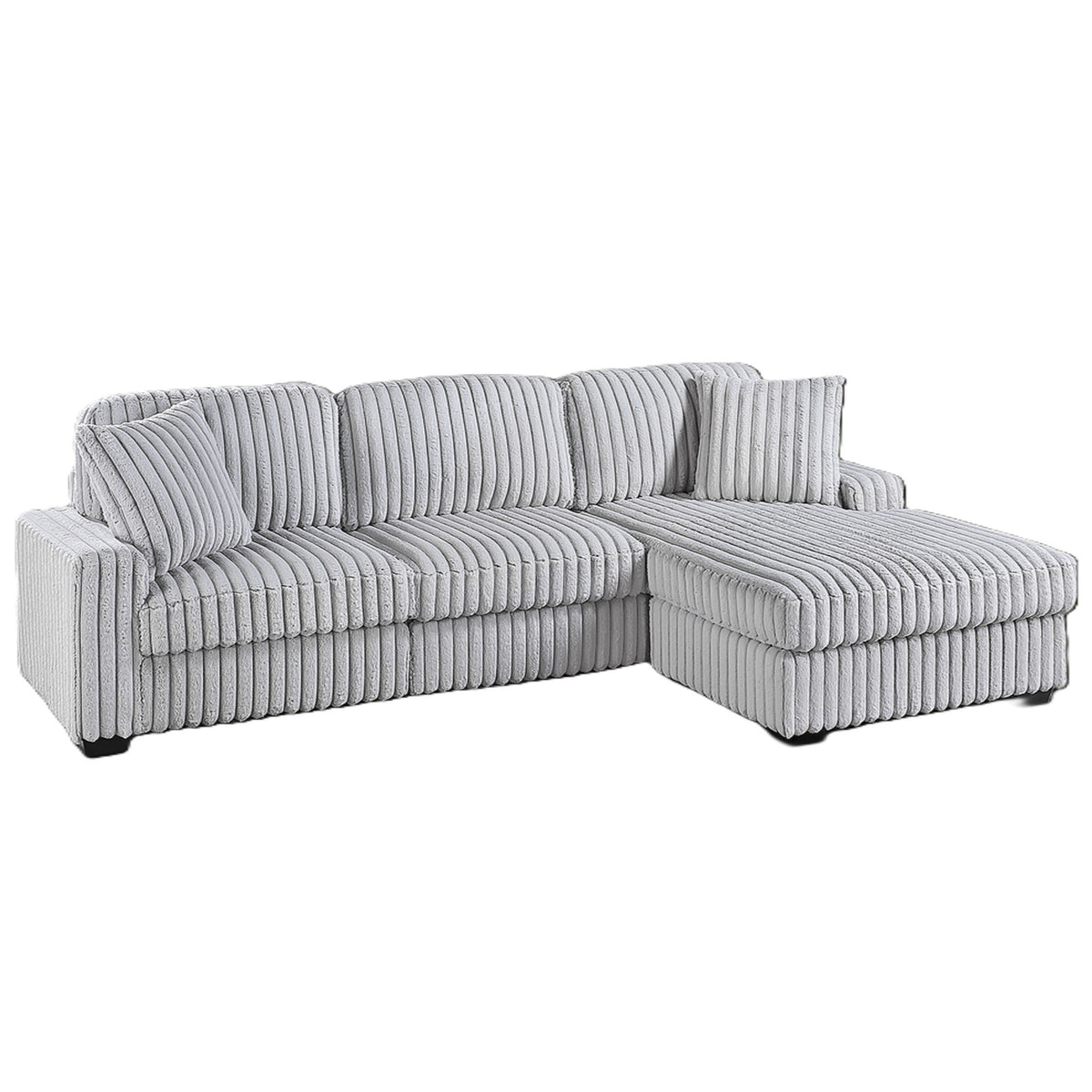 Sectional Sofa Set With Reversible Chaise, Living Room Furniture