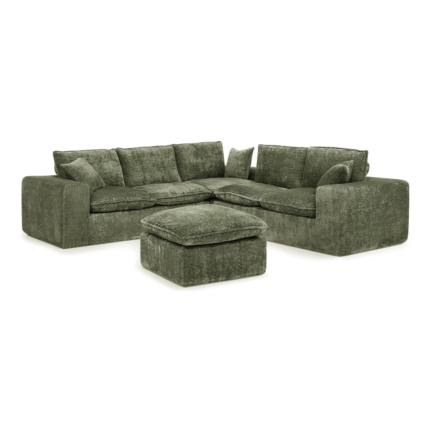 Sectional Sofa With Moveable Ottoman